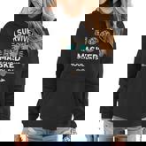 I Survived 100 School Days Funny 100Th Day Of School Women Hoodie Graphic Print Hooded Sweatshirt