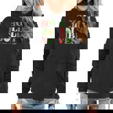 Retro Christmas Holly Jolly Vibes Women Hoodie Graphic Print Hooded Sweatshirt