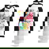 Kids 4 Year Old Dabbing Unicorn 4Th Birthday Girl Kids Girls  Youth Raglan Shirt