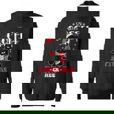 Black Cat Lights I Run On Coffee And Christmas Cheer  V2 Men Women Sweatshirt Graphic Print Unisex