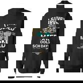 I Survived 100 School Days Funny 100Th Day Of School Men Women Sweatshirt Graphic Print Unisex