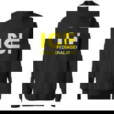Ice Halloween Costume Federal Agent Police Immigration Men Women Sweatshirt Graphic Print Unisex