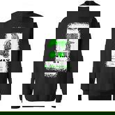 In May We Wear Green Messy Bun Mental Health Awareness  Sweatshirt