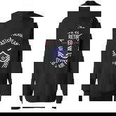 Master Sergeant Retired Air Force Military Retirement Men Women Sweatshirt Graphic Print Unisex