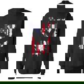 Rooster Patriotic Chicken 4Th Of July Usa Flag Men Women Sweatshirt Graphic Print Unisex