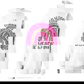 On Wednesday We Wear Pink Rainbow Breast Cancer Fighter  Men Women Sweatshirt Graphic Print Unisex