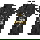 Yellowstone Home Of The Grey Wolf National Park Wolf Vintage Men Women Youth T-shirt