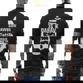 Awesome Dads Have Tattoos And Beards Father Day Men's T-shirt Back Print