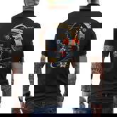 Cat Japan Style Cat Retro Vintage Cat Men's T-shirt Back Print