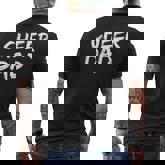 Cheerleader For Father From Cheerleader Retro Cheer Dad Men's T-shirt Back Print