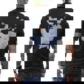 Cute Whale - Illustration - Classic  Mens Back Print T-shirt