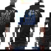 Dad Man The Myth The Legend Retro Groovy Fathers Day Men's T-shirt Back Print