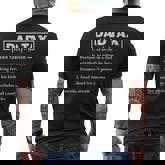 Dad Tax Dad Tax Definition Fathers Day Men's T-shirt Back Print