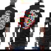 Flags Of Countries Of The World International World Flags Men's T-shirt Back Print