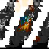 Beautiful Giraffe Looking In Your Eyes Women Crewneck Graphic Sweatshirt