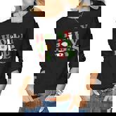 Retro Christmas Holly Jolly Vibes Women Graphic Long Sleeve T-shirt