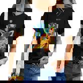 Beautiful Giraffe Looking In Your Eyes Women T-shirt