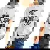 Husband Daddy Protector Hero Lion Fathers Day Daddy Women T-shirt