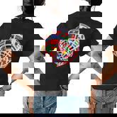 Flags Of Countries Of The World International World Flags Women's Crewneck Short Sleeve Back Print T-shirt