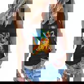 Beautiful Giraffe Looking In Your Eyes Women Flowy Tank