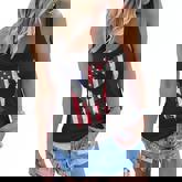 Rooster Patriotic Chicken 4Th Of July Usa Flag Women Flowy Tank