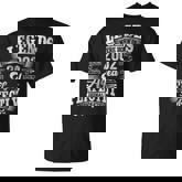 21St Birthday Vintage Legends Born In 2002 21 Years Old V4 T-shirt