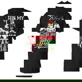 Christmas Boys Video Gamer This Is My Christmas Pajama V2 T-shirt