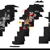 Cool Skeleton Cap Dino Mummy Toddler Boy Halloween Boys T-shirt