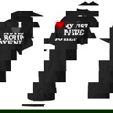 I Heart My Autistic Boyfriend I Love My Autistic Boyfriend T-shirt