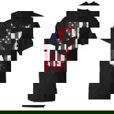 Rooster Patriotic Chicken 4Th Of July Usa Flag T-shirt