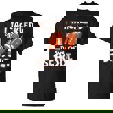 I Tackled 100 Day Of School Football Boy 100Th Day Of School V5 T-shirt