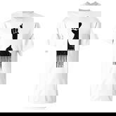 Afro Hair Pick Fist Black Pride Black History V2 T-shirt