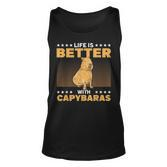 Capybara Capy Mama Capybara Liebhaber Wasserschwein Tank Top