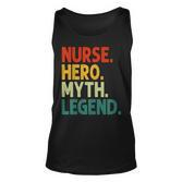 Nurse Hero Myth Legend Retro Vintage Krankenschwester Tank Top