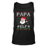 Papa Elf Outfit Weihnachten Familie Elf Weihnachten Tank Top