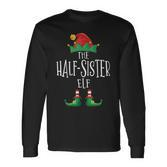 Half-Sister Elf Familie Passender Pyjama Weihnachten Elf Langarmshirts