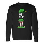 Herren Opi Elf Opa Partnerlook Familien Outfit Weihnachten Langarmshirts
