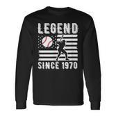 Legend Baseballspieler Seit 1970 Pitcher Strikeout Baseball Langarmshirts