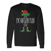 Mountain Man Elf Familie Passender Pyjama Weihnachten Elf Langarmshirts