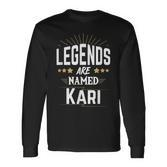 Personalisiertes Legends Langarmshirts mit KARI Design, Unikat Tee