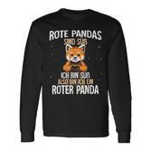 Rote Pandas Sind Süß Roter Panda Langarmshirts