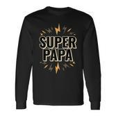 Super Papa Superheld Langarmshirts, Lustiges Herren Geburtstagsgeschenk