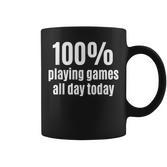 100 Spiele Für Ganzen Tag Tassen für Videogamer & Gaming-Fans