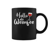 Damen Tassen Holla Die Weinfee, Vino Weiß- & Rotwein Design
