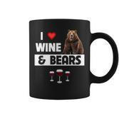 I Love Wine And Bears Lustiges Trinken Camping Wildtiere Tier Tassen
