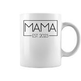 Mama Est 2023 Werdende Mutter Schwangere Geschenk Neue Mama Tassen