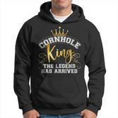 Cornhole King Legend Has Arrived Vintage Hoodie