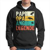 Papa Opa Angel Legende Hoodie, Perfekt für Angler zum Vatertag