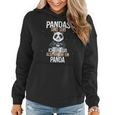 Lustiges Panda Hoodie: Pandas sind süß - Ich bin ein Panda - Schwarz
