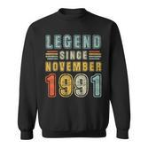 31 Jahre Alte Legende Seit 31 November 1991 Sweatshirt